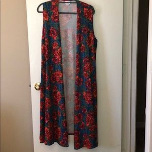 NWOT Lularoe Joy Duster Vest Floral